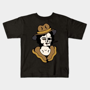 Cowgirl skull Kids T-Shirt